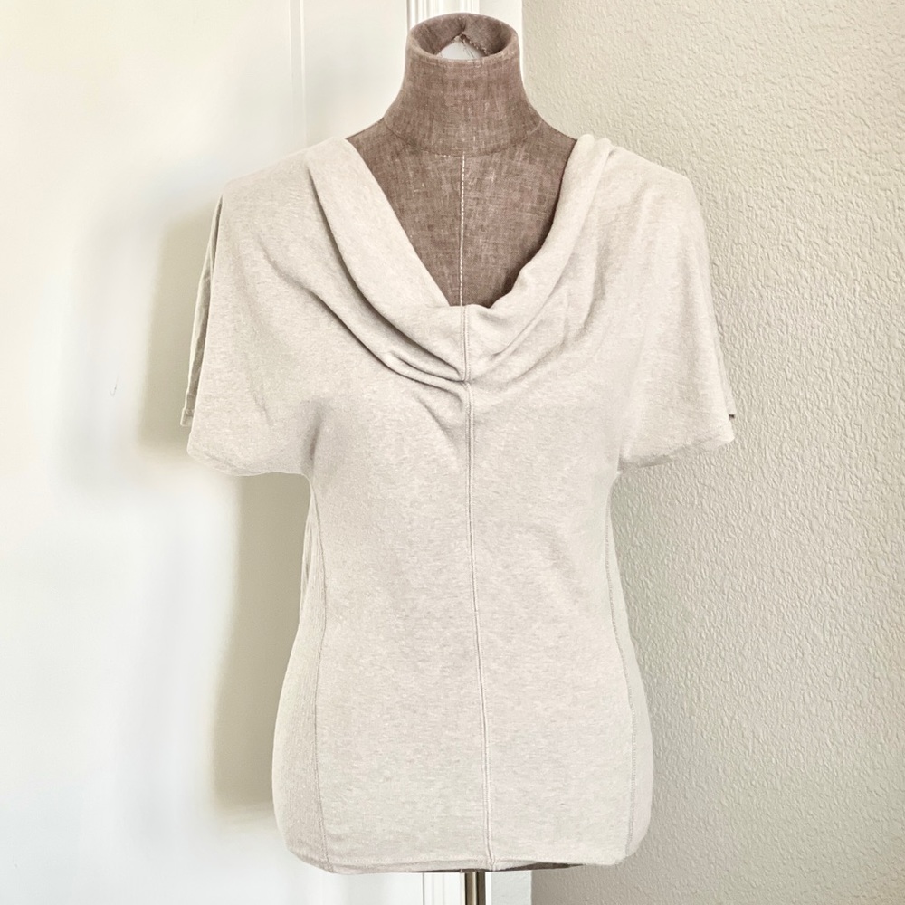 🩶 Converse One Star Cowl Neck Short Sleeve Top XS
